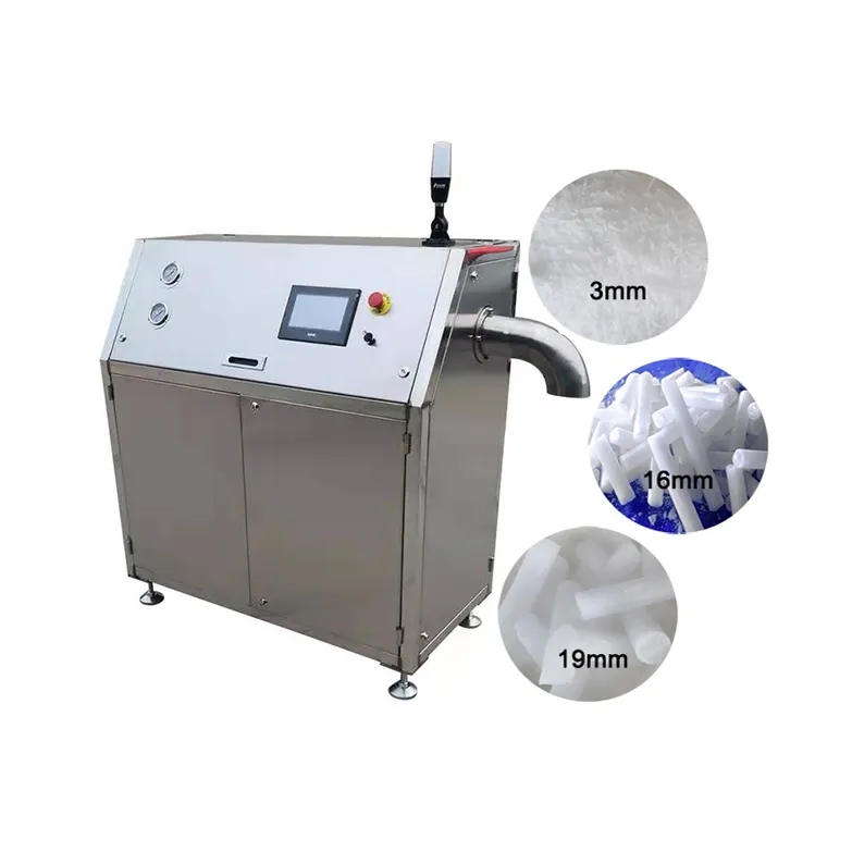 Dry ice granulator video